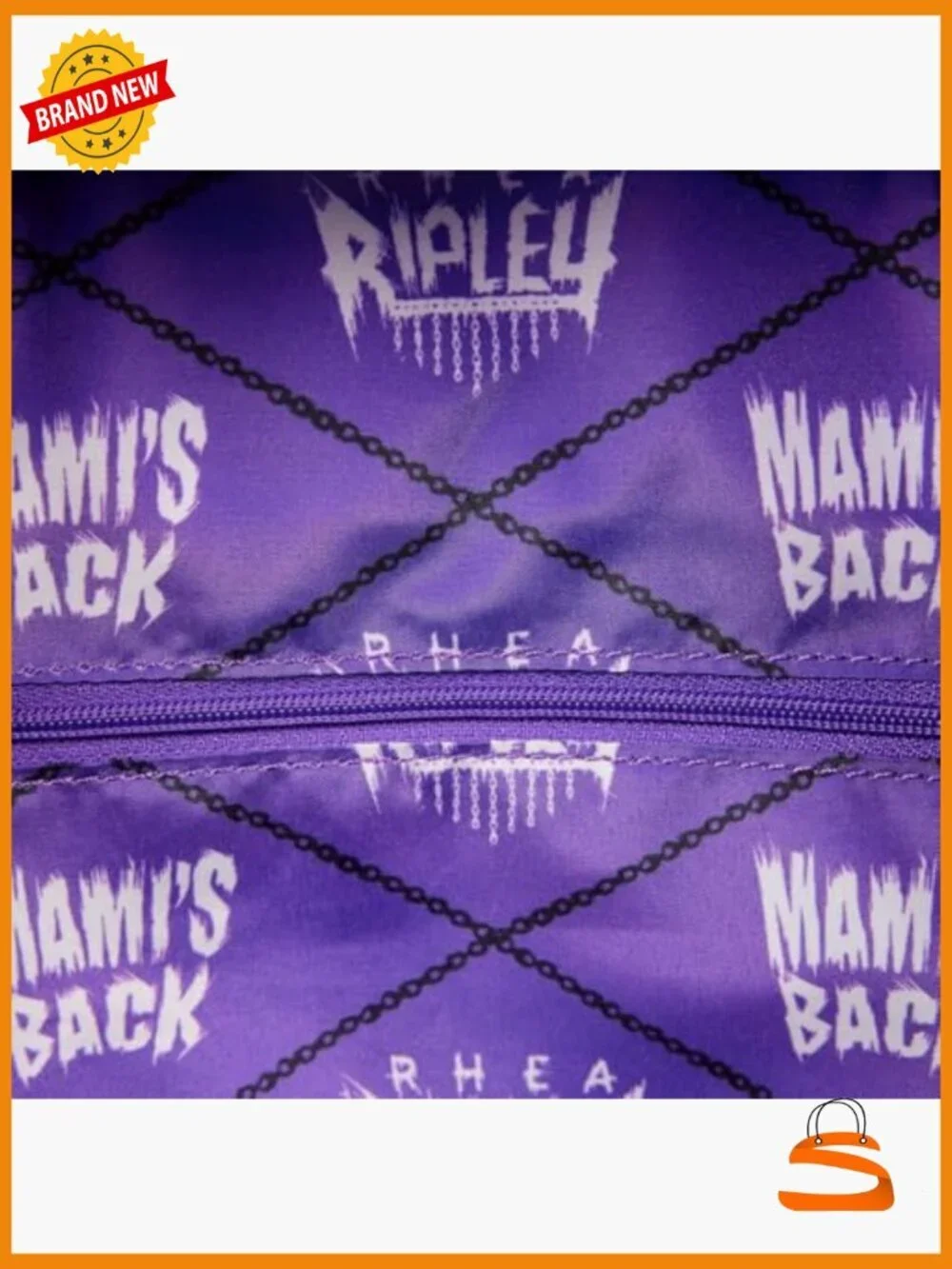Loungefly WWE Rhea Ripley Mami's Back Mini-Backpack Faux Leather